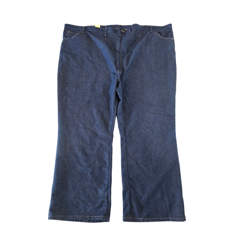 Wrangler Rugged Wear Mens 62x30 Regular Fit Stretch Jeans Dark Wash Blue